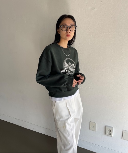 Didot.showroom(ディドット ショールーム)の「MILANO SPRINGS MTM(スウェット・レディース・ネイビー/グリーン/オートミール/チャコール・FREE)」の20枚目の写真