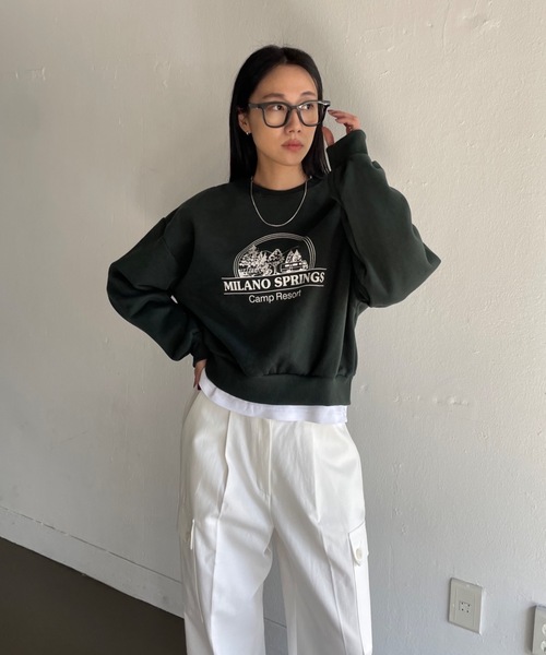 Didot.showroom(ディドット ショールーム)の「MILANO SPRINGS MTM(スウェット・レディース・ネイビー/グリーン/オートミール/チャコール・FREE)」の21枚目の写真