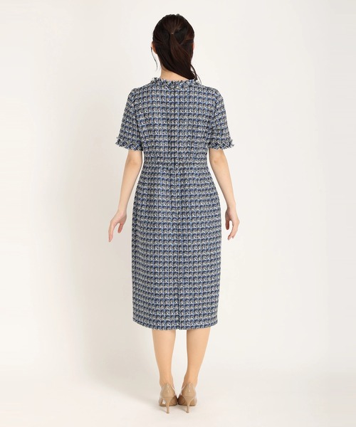 【新品タグ付き】STRAWBERRY-FIELDS　ビーナスツイード　ワンピース STRAWBERRY-FIELDS（ストロベリーフィールズ）の「【美人百花 12月号