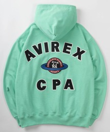 AVIREX（アヴィレックス）の「【AVIREX/アビレックス】【CHOCOLATE PLANET/チョコ―レートプラネット】コラボ プルオーバーフーディー/ ワッペン刺繍パーカー/裏毛（パーカー）」