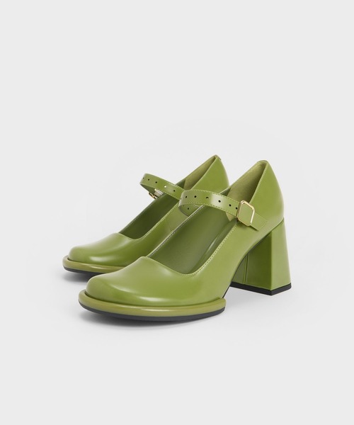 CHARLES & KEITH(チャールズ & キース)の「チューブラー メリージェーンパンプス(パンプス・レディース・ブラック/グリーン/マルーン・22cm/22.5cm/23cm/23.5cm/24.5cm/25cm/25.5cm)」の8枚目の写真