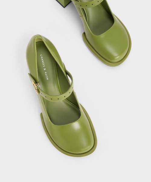 CHARLES & KEITH(チャールズ & キース)の「チューブラー メリージェーンパンプス(パンプス・レディース・ブラック/グリーン/マルーン・22cm/22.5cm/23cm/23.5cm/24.5cm/25cm/25.5cm)」の12枚目の写真