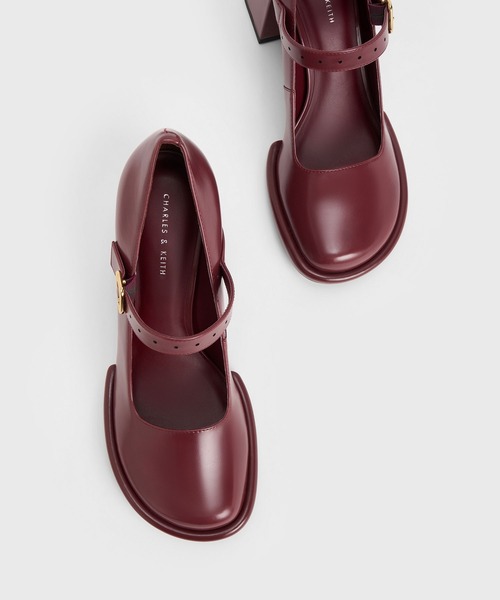 CHARLES & KEITH(チャールズ & キース)の「チューブラー メリージェーンパンプス(パンプス・レディース・ブラック/グリーン/マルーン・22cm/22.5cm/23cm/23.5cm/24.5cm/25cm/25.5cm)」の15枚目の写真