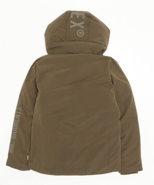 AVIREX（アヴィレックス）の「【直営店限定】STRETCH HOOD DOWN JACKET / ストレッチ フード ダウン ジャケット / AVIREX / アヴィレックス（ダウンジャケット/コート・メンズ・ブラック/カーキ・L/M/XL）」の3枚目の写真