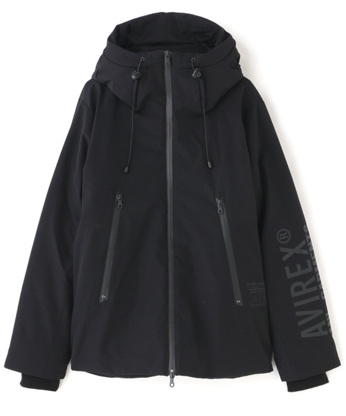 AVIREX（アヴィレックス）の「【直営店限定】STRETCH HOOD DOWN JACKET / ストレッチ フード ダウン ジャケット / AVIREX / アヴィレックス（ダウンジャケット/コート・メンズ・ブラック/カーキ・L/M/XL）」の2枚目の写真