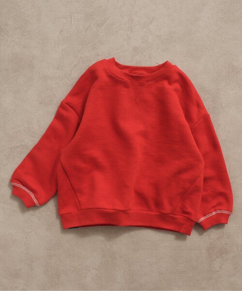 BREEZE（ブリーズ）の「【一部WEB限定カラー】裏起毛カラフルガゼットトレーナー（スウェット・キッズ・パープル/ブラック/オフホワイト/ライム/レッド/ブルー・110/130/140/90/100/80/120）」の6枚目の写真