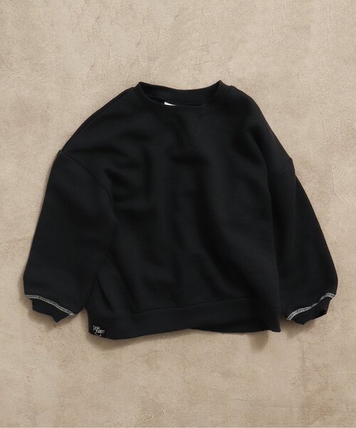 BREEZE（ブリーズ）の「【一部WEB限定カラー】裏起毛カラフルガゼットトレーナー（スウェット・キッズ・パープル/ブラック/オフホワイト/ライム/レッド/ブルー・110/130/140/90/100/80/120）」の3枚目の写真