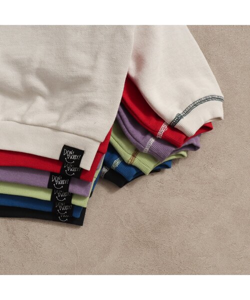 BREEZE（ブリーズ）の「【一部WEB限定カラー】裏起毛カラフルガゼットトレーナー（スウェット・キッズ・パープル/ブラック/オフホワイト/ライム/レッド/ブルー・110/130/140/90/100/80/120）」の10枚目の写真