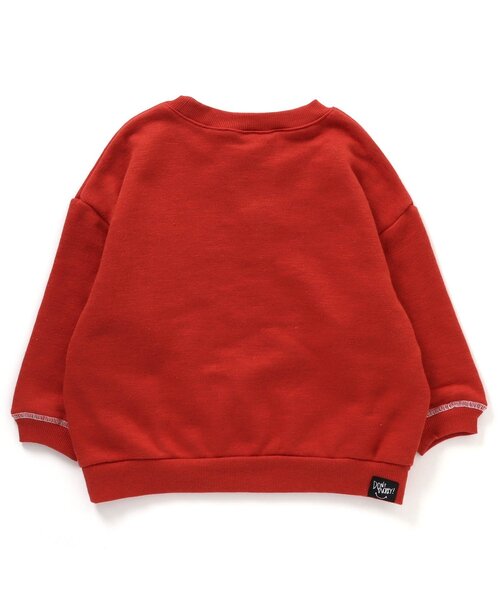 BREEZE（ブリーズ）の「【一部WEB限定カラー】裏起毛カラフルガゼットトレーナー（スウェット・キッズ・パープル/ブラック/オフホワイト/ライム/レッド/ブルー・110/130/140/90/100/80/120）」の14枚目の写真