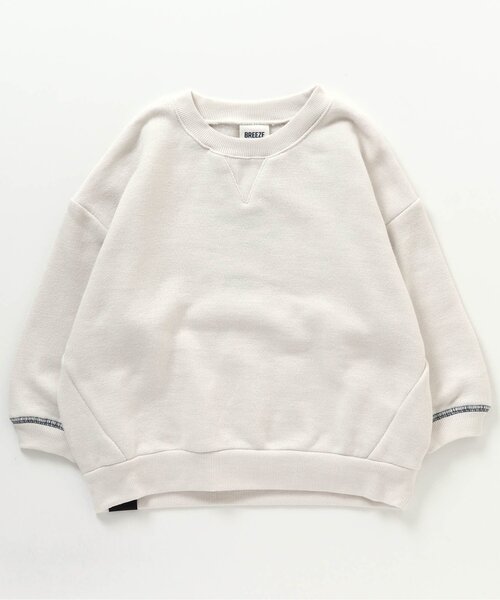 BREEZE（ブリーズ）の「【一部WEB限定カラー】裏起毛カラフルガゼットトレーナー（スウェット・キッズ・パープル/ブラック/オフホワイト/ライム/レッド/ブルー・110/130/140/90/100/80/120）」の22枚目の写真