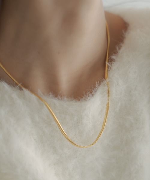 SHYLA(シャイラ)の「【SHYLA(シャイラ)】SNAKE CHAIN NECKLACE/ネックレス(ネックレス・レディース・ゴールド・FREE)」の6枚目の写真