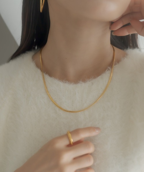 SHYLA(シャイラ)の「【SHYLA(シャイラ)】SNAKE CHAIN NECKLACE/ネックレス(ネックレス・レディース・ゴールド・FREE)」の8枚目の写真