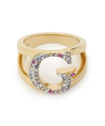 CRYSTAL HARMON Pave G Open Ring アクセサリー リング