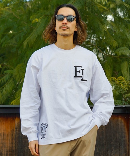 ELEMENT(エレメント)の「ELEMENT メンズ NAGID RAC LS ロンT 【2023年春夏モデル】/エレメント長袖ロンT(Tシャツ/カットソー・メンズ・ホワイト/ブラック・MEDIUM/LARGE/X-LARGE)」の2枚目の写真