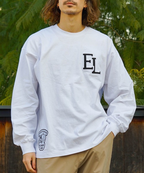 ELEMENT(エレメント)の「ELEMENT メンズ NAGID RAC LS ロンT 【2023年春夏モデル】/エレメント長袖ロンT(Tシャツ/カットソー・メンズ・ホワイト/ブラック・MEDIUM/LARGE/X-LARGE)」の7枚目の写真