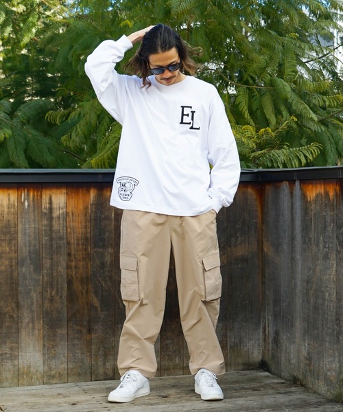 ELEMENT(エレメント)の「ELEMENT メンズ NAGID RAC LS ロンT 【2023年春夏モデル】/エレメント長袖ロンT(Tシャツ/カットソー・メンズ・ホワイト/ブラック・MEDIUM/LARGE/X-LARGE)」の3枚目の写真