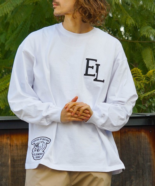 ELEMENT(エレメント)の「ELEMENT メンズ NAGID RAC LS ロンT 【2023年春夏モデル】/エレメント長袖ロンT(Tシャツ/カットソー・メンズ・ホワイト/ブラック・MEDIUM/LARGE/X-LARGE)」の8枚目の写真