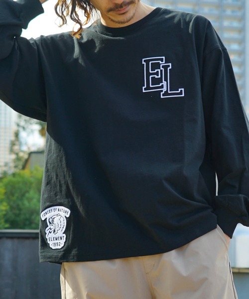 ELEMENT(エレメント)の「ELEMENT メンズ NAGID RAC LS ロンT 【2023年春夏モデル】/エレメント長袖ロンT(Tシャツ/カットソー・メンズ・ホワイト/ブラック・MEDIUM/LARGE/X-LARGE)」の16枚目の写真