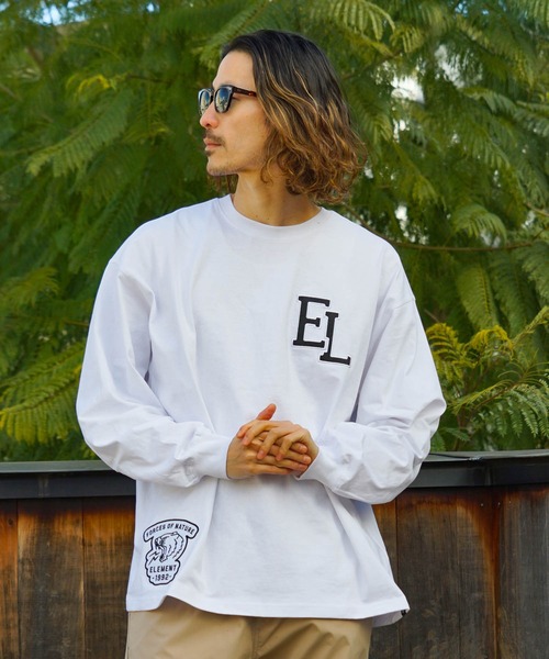 ELEMENT(エレメント)の「ELEMENT メンズ NAGID RAC LS ロンT 【2023年春夏モデル】/エレメント長袖ロンT(Tシャツ/カットソー・メンズ・ホワイト/ブラック・MEDIUM/LARGE/X-LARGE)」の5枚目の写真