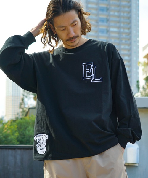 ELEMENT(エレメント)の「ELEMENT メンズ NAGID RAC LS ロンT 【2023年春夏モデル】/エレメント長袖ロンT(Tシャツ/カットソー・メンズ・ホワイト/ブラック・MEDIUM/LARGE/X-LARGE)」の13枚目の写真