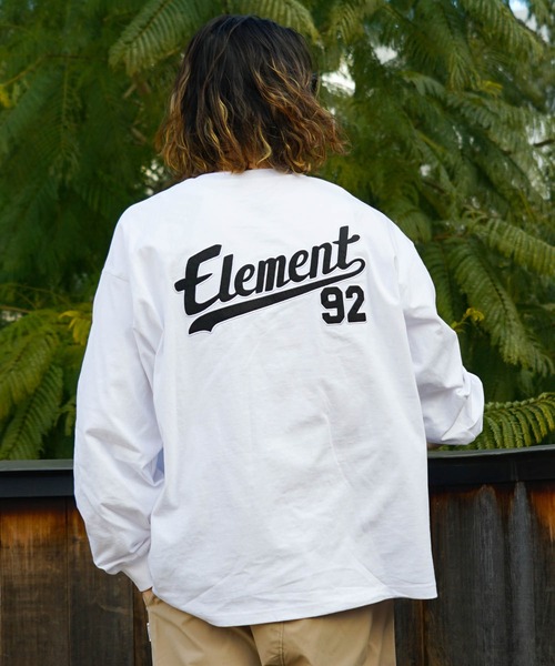 ELEMENT(エレメント)の「ELEMENT メンズ NAGID RAC LS ロンT 【2023年春夏モデル】/エレメント長袖ロンT(Tシャツ/カットソー・メンズ・ホワイト/ブラック・MEDIUM/LARGE/X-LARGE)」の6枚目の写真