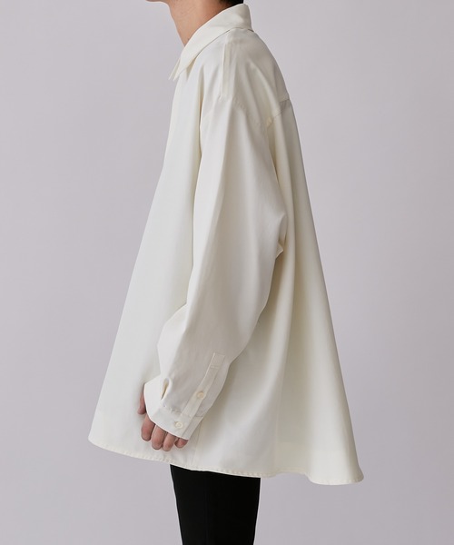 Lui's（ルイス）の「テーラードシャツブルゾン（シャツ/ブラウス・メンズ・オフホワイト/ブラック・S/M）」の14枚目の写真
