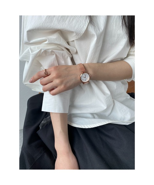 Three Four Time（ｽﾘｰﾌｫｰﾀｲﾑ）の「5気圧防水メッシュウォッチ　/　時計（アナログ腕時計・レディース・ピンク/シルバー・FREE）」の6枚目の写真