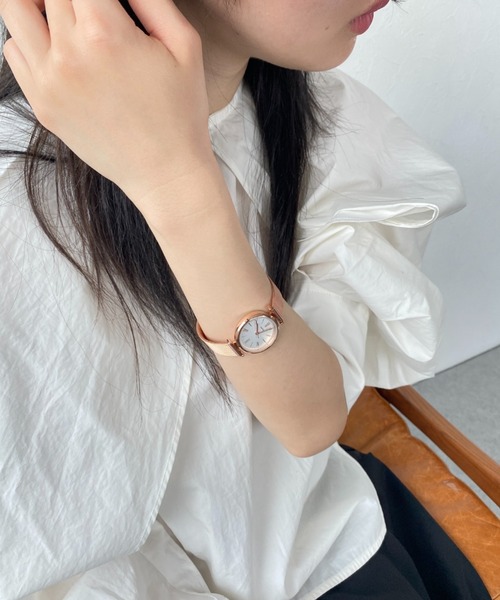 Three Four Time（ｽﾘｰﾌｫｰﾀｲﾑ）の「5気圧防水メッシュウォッチ　/　時計（アナログ腕時計・レディース・ピンク/シルバー・FREE）」の15枚目の写真