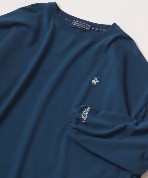 BEVERLY HILLS POLO CLUB(ビバリーヒルズポロクラブ)の「BEVERLY HILLS POLO CLUB/ビバリーヒルズポロクラブ オーバーサイズ ロゴ ワンポイント刺繍 スウェット レディース メンズ トレーナー(スウェット・レディース・アッシュグレー/オフホワイト/ブルー/ライトグリーン/グリーン/スミクロ/ネイビー・M/L/LL)」の2枚目の写真