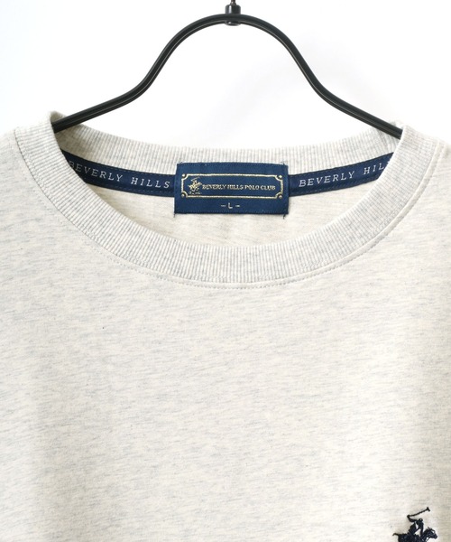 BEVERLY HILLS POLO CLUB(ビバリーヒルズポロクラブ)の「BEVERLY HILLS POLO CLUB/ビバリーヒルズポロクラブ オーバーサイズ ロゴ ワンポイント刺繍 スウェット レディース メンズ トレーナー(スウェット・レディース・アッシュグレー/オフホワイト/ブルー/ライトグリーン/グリーン/スミクロ/ネイビー・M/L/LL)」の16枚目の写真