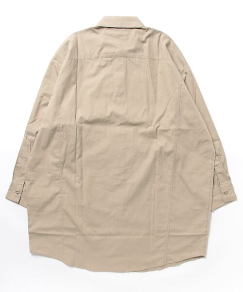 coca（coca）（コカ）の「綿ブロードオーバーシャツ（シャツ/ブラウス・レディース・ベージュ/ホワイト/ブルー・M/L）」の18枚目の写真