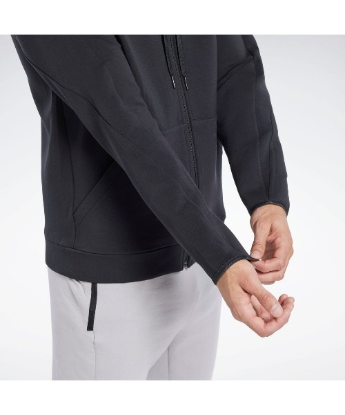 Reebok（リーボック）の「ドリームブレンドフーディー / DreamBlend FZ Hoodie（パーカー・メンズ・グレー/ブルー/ブラック/ヘザーグレー・LARGE/MEDIUM/SMALL/X-LARGE/XX-LARGE/XXX-LARGE/X-SMALL）」の8枚目の写真