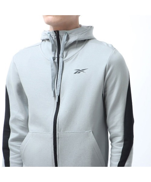 Reebok（リーボック）の「ドリームブレンドフーディー / DreamBlend FZ Hoodie（パーカー・メンズ・グレー/ブルー/ブラック/ヘザーグレー・LARGE/MEDIUM/SMALL/X-LARGE/XX-LARGE/XXX-LARGE/X-SMALL）」の13枚目の写真