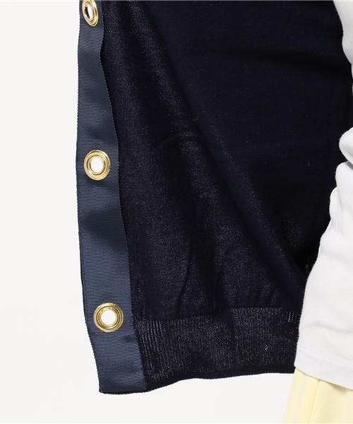 NATURAL BEAUTY BASIC（ナチュラルビューティーベーシック）の「【Sweet4月号掲載】ハトメ釦コットンニットカーディガン（カーディガン/ボレロ・レディース・ホワイト系その他/オフホワイト/ブルー/ネイビー/ダークブルー・MEDIUM）」の13枚目の写真