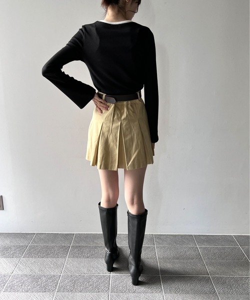 one way(ワンウェイ)の「ベルスリーブ配色テレコトップス(Tシャツ/カットソー・レディース・ホワイト/ブラック/ライトピンク・FREE)」の11枚目の写真