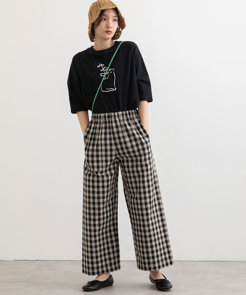 POU DOU DOU(プードゥドゥ)の「コットンサテンストレッチクロップドパンツ(その他パンツ・レディース・ブラック/ブラック系その他/スミクロ・3)」の9枚目の写真