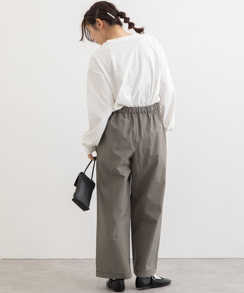 POU DOU DOU(プードゥドゥ)の「コットンサテンストレッチクロップドパンツ(その他パンツ・レディース・ブラック/ブラック系その他/スミクロ・3)」の16枚目の写真