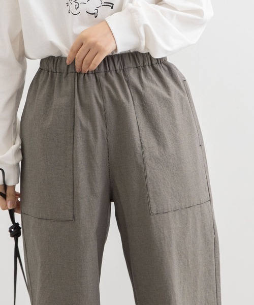 POU DOU DOU(プードゥドゥ)の「コットンサテンストレッチクロップドパンツ(その他パンツ・レディース・ブラック/ブラック系その他/スミクロ・3)」の17枚目の写真