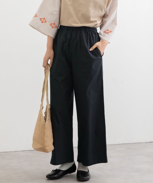 POU DOU DOU(プードゥドゥ)の「コットンサテンストレッチクロップドパンツ(その他パンツ・レディース・ブラック/ブラック系その他/スミクロ・3)」の18枚目の写真