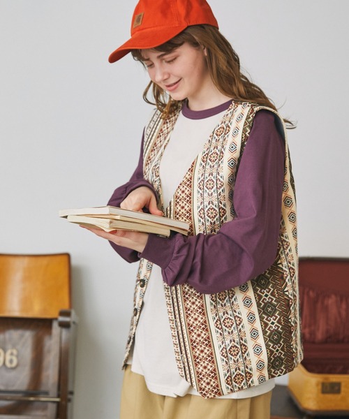 tahlia store ヴィンテージ ジャガードベスト