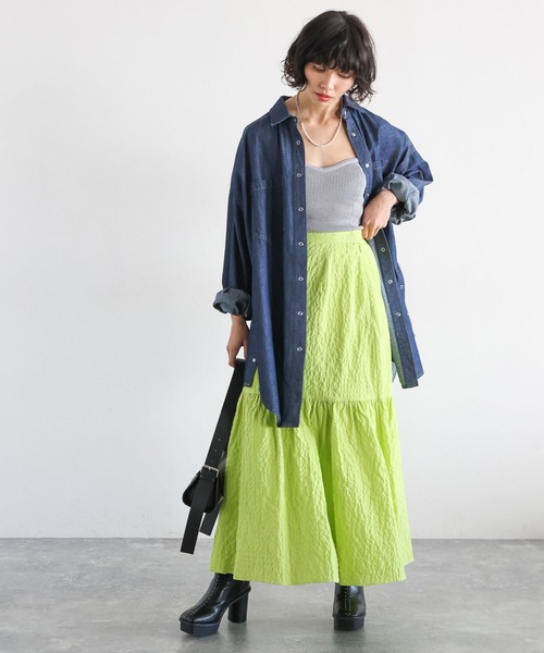 PAGEBOY(ページボーイ)の「リブコルセットビスチェ(ベスト・レディース・ブラック/オフホワイト/グレー・FREE)」の13枚目の写真