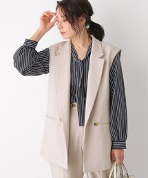 LEPSIM | キレイめダブルテーラードジレ 173172(その他アウター)