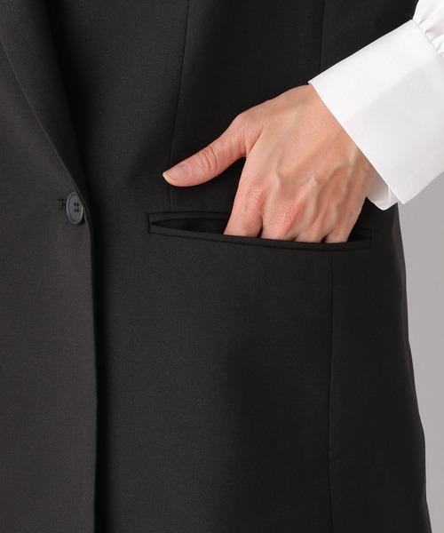 LEPSIM（レプシィム）の「キレイめダブルテーラードジレ　173172（その他アウター・レディース・ベージュ系その他/ブラック・FREE）」の17枚目の写真