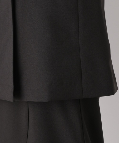 LEPSIM（レプシィム）の「キレイめダブルテーラードジレ　173172（その他アウター・レディース・ベージュ系その他/ブラック・FREE）」の7枚目の写真