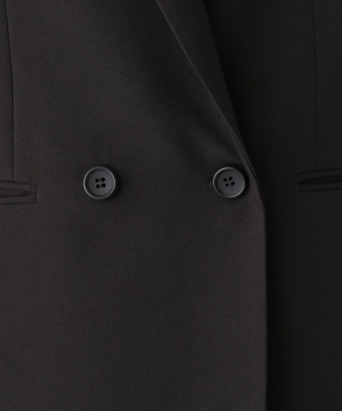 LEPSIM（レプシィム）の「キレイめダブルテーラードジレ　173172（その他アウター・レディース・ベージュ系その他/ブラック・FREE）」の13枚目の写真