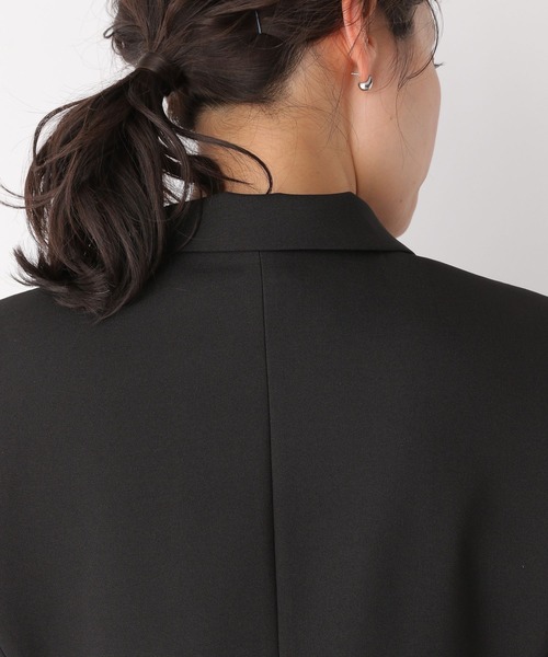 LEPSIM（レプシィム）の「キレイめダブルテーラードジレ　173172（その他アウター・レディース・ベージュ系その他/ブラック・FREE）」の11枚目の写真