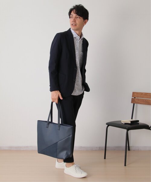 ikka（イッカ）の「PU切り替えトートバッグ（トートバッグ・メンズ・ブラック/ネイビー/ダークブラウン・FREE）」の18枚目の写真