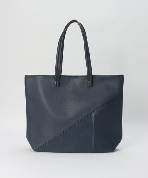 ikka（イッカ）の「PU切り替えトートバッグ（トートバッグ・メンズ・ブラック/ネイビー/ダークブラウン・FREE）」の4枚目の写真