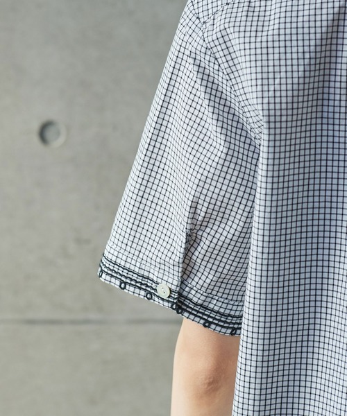 PAR ICI（パーリッシィ）の「コードお花刺繍 半袖ブラウス（シャツ/ブラウス・レディース・チェック/ホワイト/ネイビー・FREE）」の20枚目の写真