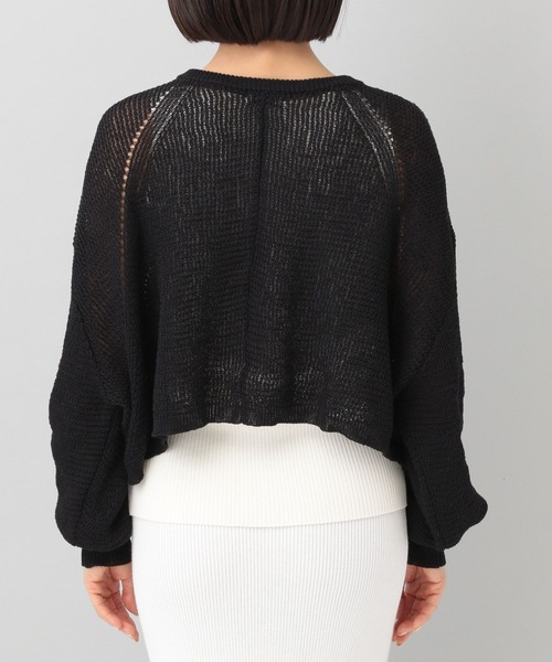 A part by（アパートバイ）の「メッシュVネックカーディガン（カーディガン/ボレロ・レディース・アイボリー/ブラック/ブラウン系その他2/グリーン系その他2・FREE）」の19枚目の写真